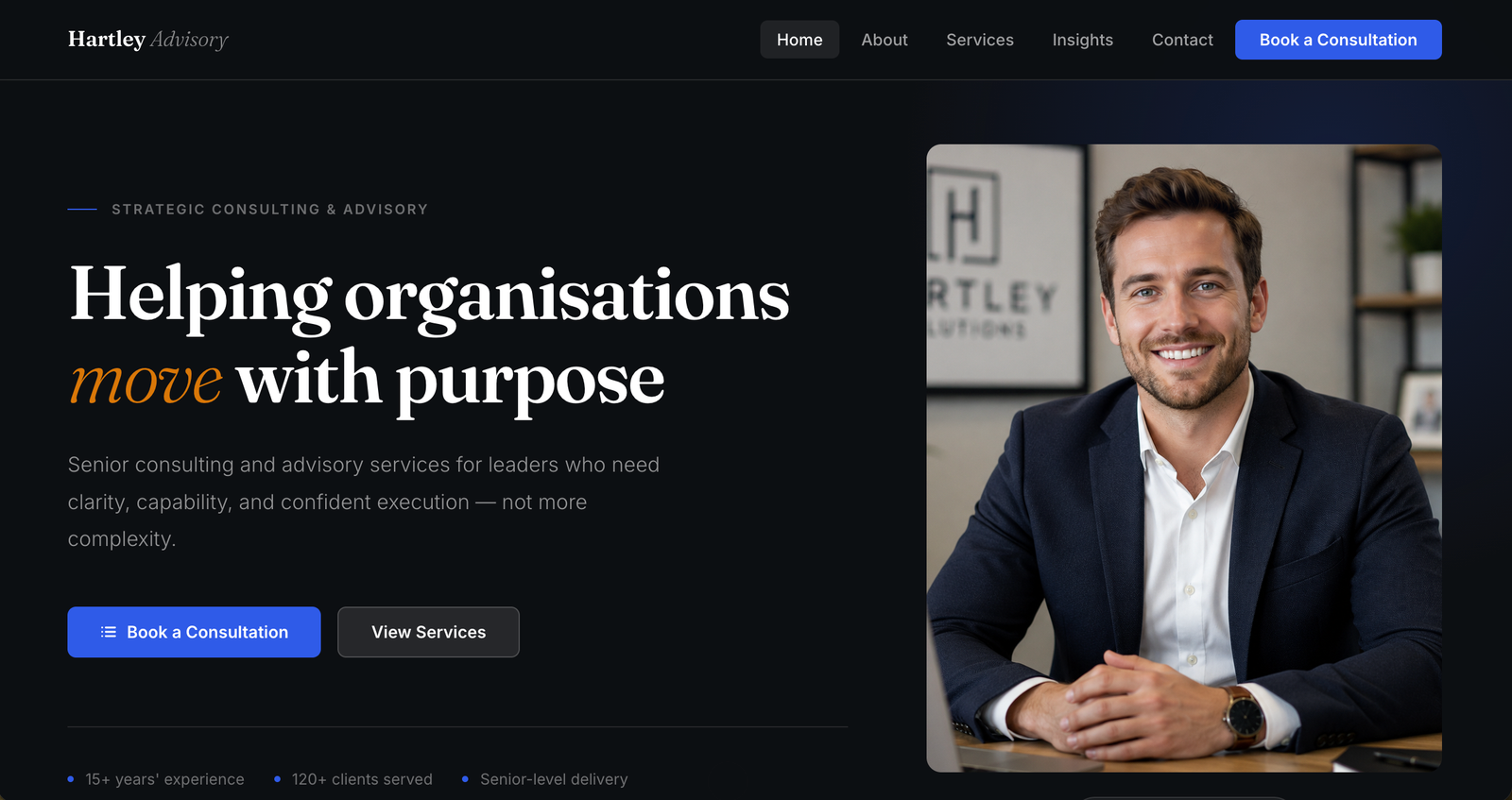 Professional Website Example